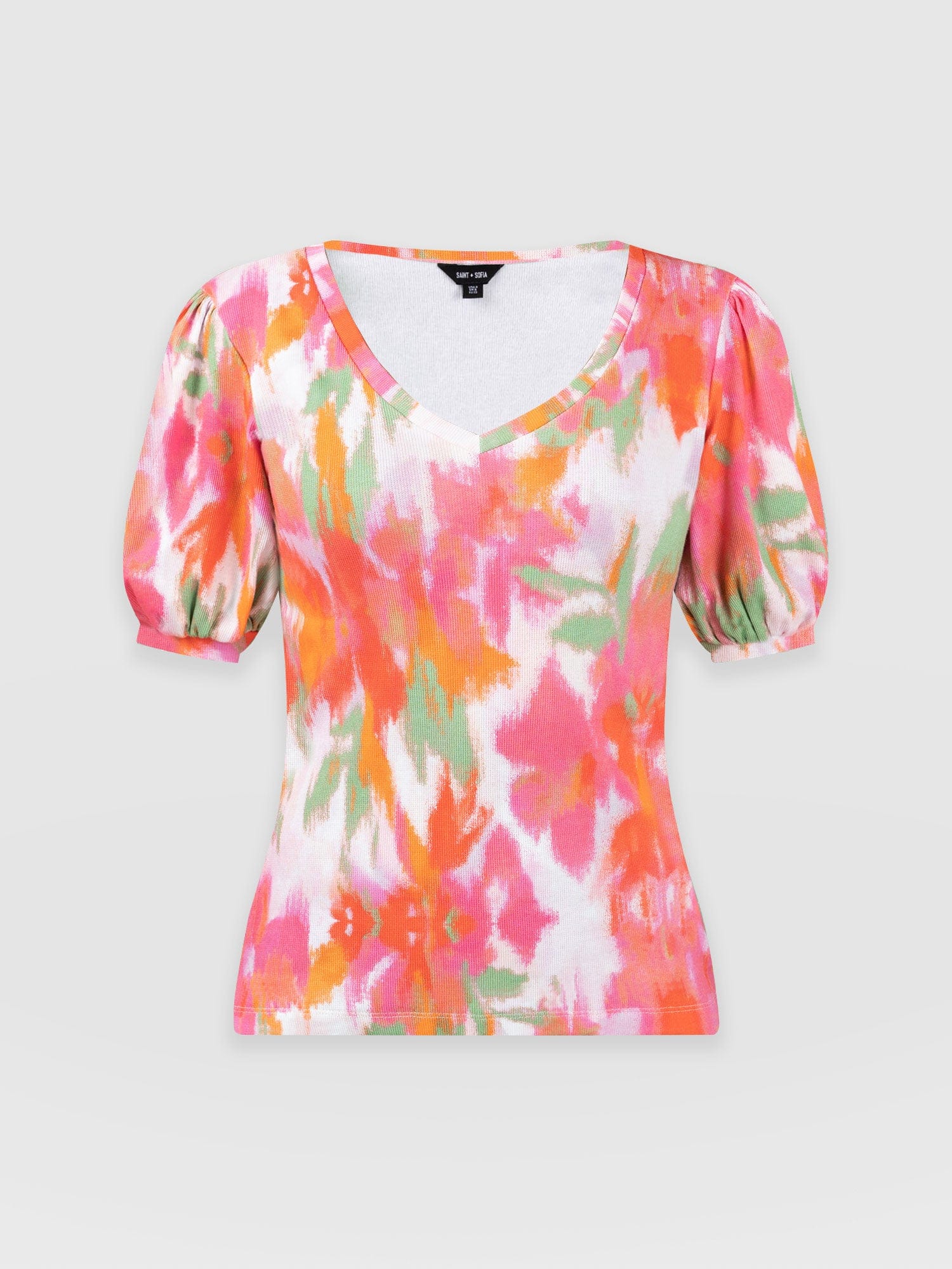 Cavendish V Neck Tee Cream Soft Focus - Women's T-Shirts | Saint + Sofia® EU